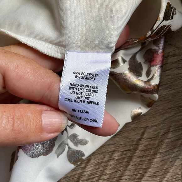 Sami & Jo Floral Skirt White Petite XL - Picture 5 of 9